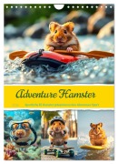 Adventure Hamster - Sportliche KI Hamster präsentieren den Abenteuer-Sport (Wandkalender 2026 DIN A4 hoch), CALVENDO Monatskalender - Fred Schimak