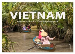 Cover-Bild zum Titel 'VIETNAM - Im Land des aufsteigenden Drachens (Wandkalender 2026 DIN A2 quer), CALVENDO Monatskalender' von 'Mario Weigt'
