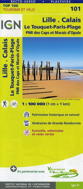 Lille.Calais Le Touquet-Paris-Plage 1:100 000 - 