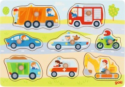 Cover-Bild zum Titel 'Steckpuzzle Fahrzeuge' von ''