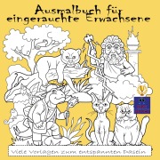 Cover-Bild zum Titel 'Ausmalbuch für eingerauchte Erwachsene' von 'Kurt Heppke'