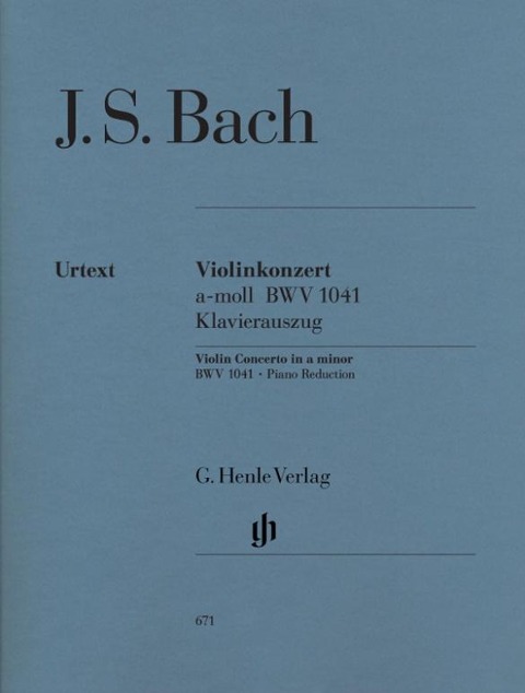 Konzert für Violine und Orchester a-moll BWV 1041 - Johann Sebastian Bach