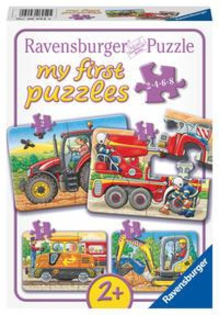 Bei der Arbeit. My first Puzzles. 4 Motive - 