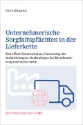 Cover-Bild zum Titel 'Unternehmerische Sorgfaltspflichten in der Lieferkette' von 'Ulrich Ellinghaus'