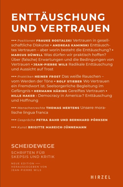 Enttäuschung und Vertrauen - 