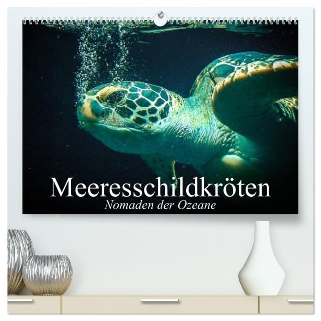 Meeresschildkröten. Nomaden der Ozeane (hochwertiger Premium Wandkalender 2026 DIN A2 quer), Kunstdruck in Hochglanz - Elisabeth Stanzer
