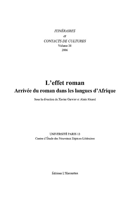 Effet roman - Collectif