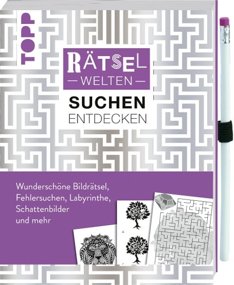 Rätselwelten - Rätseln, Suchen & Entdecken: Wunderschöne Bildrätsel, Fehlersuchen, Labyrinthe, Schattenbilder und mehr - Stefan Heine