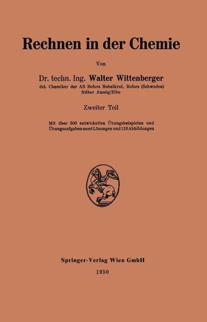 Rechnen in der Chemie - Walter Wittenberger