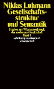 Cover-Bild zum Titel 'Gesellschaftsstruktur und Semantik 1' von 'Niklas Luhmann'