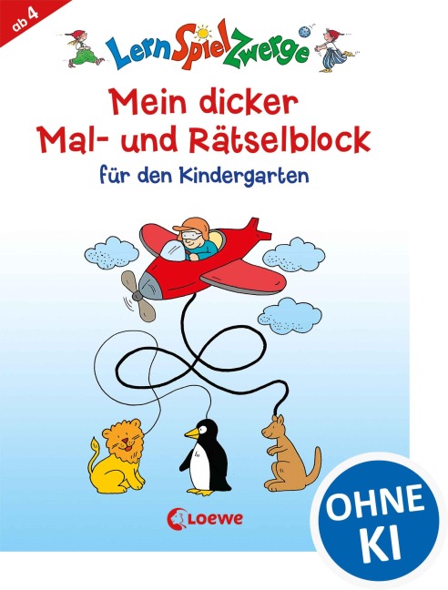 Mein dicker Mal- und Rätselblock für den Kindergarten - 
