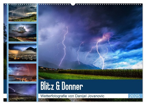 Blitz & Donner (Wandkalender 2025 DIN A2 quer), CALVENDO Monatskalender - Danijel Jovanovic