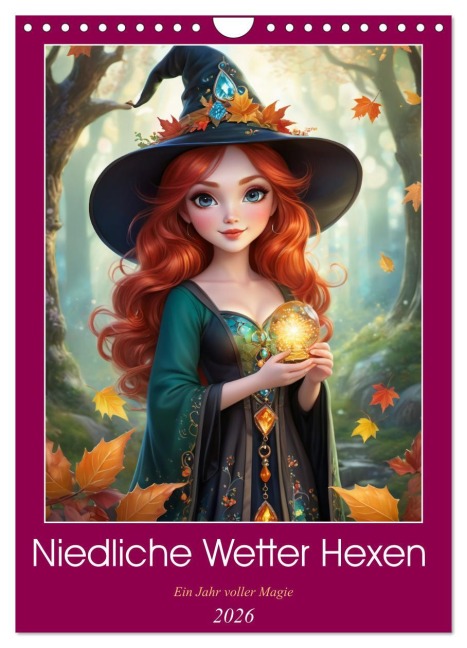 Niedliche Wetter Hexen (Wandkalender 2026 DIN A4 hoch), CALVENDO Monatskalender - Mythogalaxis Mythogalaxis