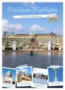 Cover-Bild zum Titel 'Potsdams Highlights (Wandkalender 2026 DIN A2 hoch), CALVENDO Monatskalender' von 'Gisela Kruse'
