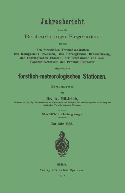 Jahresbericht über die Beobachtungs-Ergebnisse - A. Müttrich
