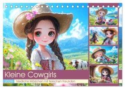 Cover-Bild zum Titel 'Kleine Cowgirls. Niedliche Mädchen mit tierischen Freunden (Tischkalender 2026 DIN A5 quer), CALVENDO Monatskalender' von 'Rose Hurley'