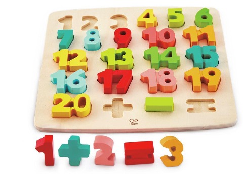 Puzzle mit Zahlen und Rechensymbolen / 24 Teile - 