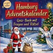 Cover-Bild zum Titel 'Hamburg-Adventskalender: Quiz-Buch mit Fragen und Rätsel' von 'Schlauvento Interactive'