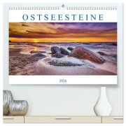Ostseesteine (hochwertiger Premium Wandkalender 2026 DIN A2 quer), Kunstdruck in Hochglanz - Stefan Dinse