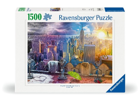 Erwachsenenpuzzle 1500 Teile - New York im Winter und Sommer - 