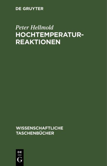 Hochtemperaturreaktionen - Peter Hellmold