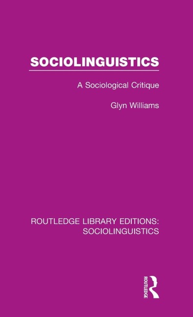 Sociolinguistics - Glyn Williams