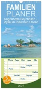 Cover-Bild zum Titel 'Familienplaner 2027 - Sagenhafte Seychellen - Idylle im Indischen Ozean mit 5 Spalten (Wandkalender, 21 x 45 cm) CALVENDO' von 'Hans Rodewald CreativK Deutschland'