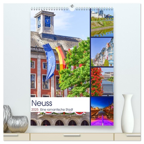 Neuss - Eine romantische Stadt (hochwertiger Premium Wandkalender 2025 DIN A2 hoch), Kunstdruck in Hochglanz - Bettina Hackstein