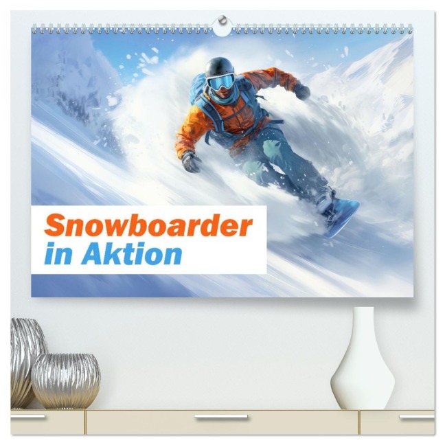 Snowboarder in Aktion (hochwertiger Premium Wandkalender 2026 DIN A2 quer), Kunstdruck in Hochglanz - Liselotte Brunner-Klaus