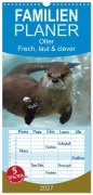 Cover-Bild zum Titel 'Familienplaner 2027 - Otter. Frech, laut und clever mit 5 Spalten (Wandkalender, 21 x 45 cm) CALVENDO' von 'Elisabeth Stanzer'