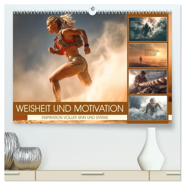 Weisheit und Motivation - Inspiration voller Sinn und Stärke (hochwertiger Premium Wandkalender 2026 DIN A2 quer), Kunstdruck in Hochglanz - Dirk Meutzner