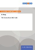 Cover-Bild zum Titel 'Werbemedium Hörfunk' von 'E. Krug'