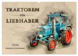 Cover-Bild zum Titel 'Traktoren für Liebhaber (Wandkalender 2026 DIN A2 quer), CALVENDO Monatskalender' von 'Peter Roder'