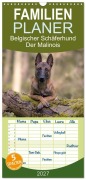Cover-Bild zum Titel 'Familienplaner 2027 - Belgischer Schäferhund - Der Malinois mit 5 Spalten (Wandkalender, 21 x 45 cm) CALVENDO' von 'Tanja Brandt'