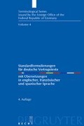 Standardformulierungen für deutsche Vertragstexte - 