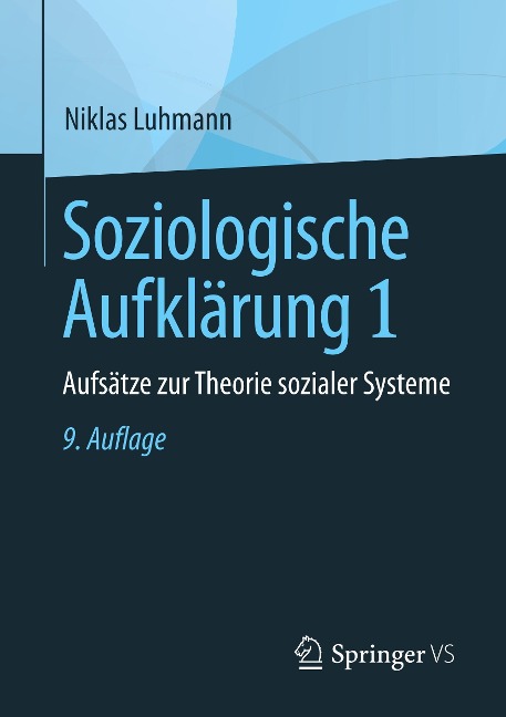 Soziologische Aufklärung 1 - Niklas Luhmann