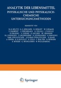 Cover-Bild zum Titel 'Analytik der Lebensmittel' von 'H. -D Belitz, J. Schormüller'