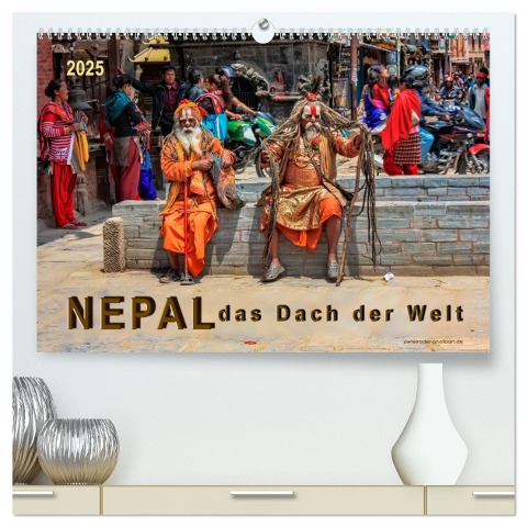 Nepal - das Dach der Welt (hochwertiger Premium Wandkalender 2025 DIN A2 quer), Kunstdruck in Hochglanz - Peter Roder