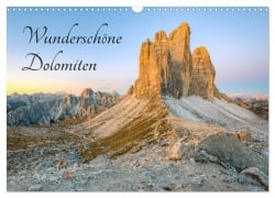 Cover-Bild zum Titel 'Wunderschöne Dolomiten (Wandkalender 2026 DIN A3 quer), CALVENDO Monatskalender' von 'Michael Valjak'
