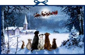Cover-Bild zum Titel 'Wandkalender - Wunderbare Hunde-Weihnacht' von ''