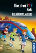 Cover-Bild zum Titel 'Die drei ??? Kids Das Schienen-Monster' von 'Boris Pfeiffer'