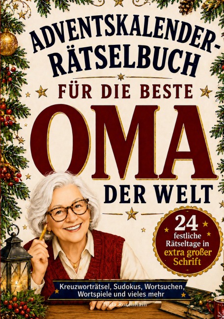 Adventskalender-Rätselbuch für die beste Oma der Welt - Tilda Rosenhain