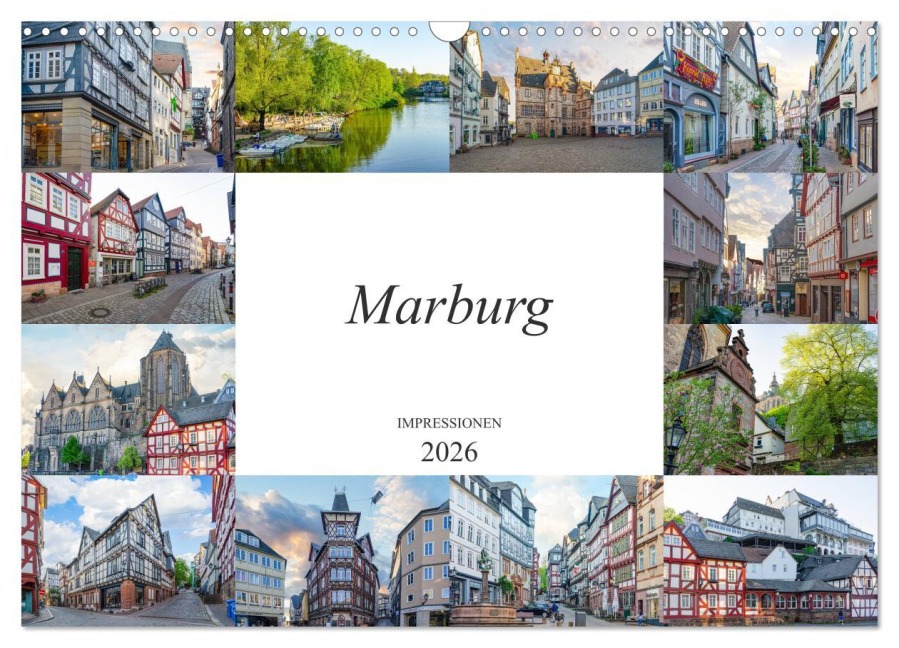 Marburg Impressionen (Wandkalender 2026 DIN A3 quer), CALVENDO Monatskalender - Dirk Meutzner