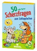 Cover-Bild zum Titel '50 coole Karten - Scherzfragen zum Schlapplachen' von 'Charlotte Wagner, Ari Plikat'