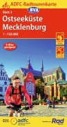 Cover-Bild zum Titel 'ADFC-Radtourenkarte 3 Ostseeküste Mecklenburg 1:150.000, reiß- und wetterfest, E-Bike geeignet, GPS-Tracks Download' von ''