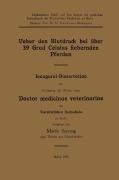Cover-Bild zum Titel 'Ueber den Blutdruck bei über 39 Grad Celsius fiebernden Pferden' von 'Martin Sonntag'