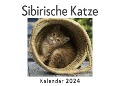 Sibirische Katze (Wandkalender 2024, Kalender DIN A4 quer, Monatskalender im Querformat mit Kalendarium, Das perfekte Geschenk) - Anna Müller