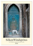 Silken Windsprites - Zwei Windhunde erobern die Lagunenstadt Venedig (Wandkalender 2026 DIN A2 hoch), CALVENDO Monatskalender - Sabine Alexandra Wais
