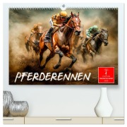 Pferderennen (hochwertiger Premium Wandkalender 2025 DIN A2 quer), Kunstdruck in Hochglanz - Peter Roder