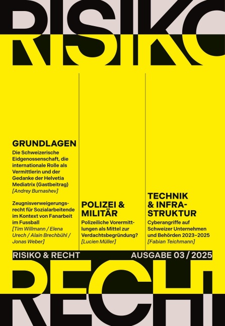 Risiko & Recht 03/2025 - Patrice Martin Zumsteg